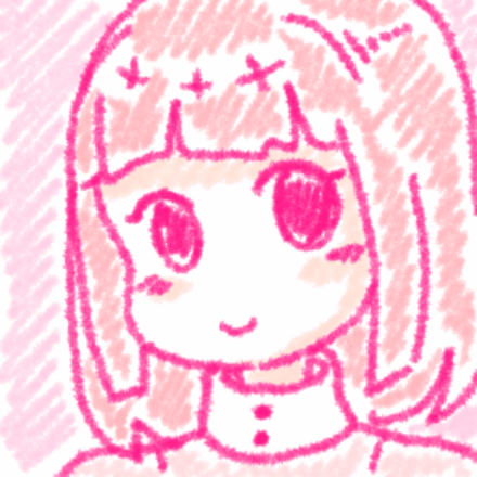 A cute nurse sits at a reception desk and is welcoming the viewer. The color 
scheme of the image is all pink